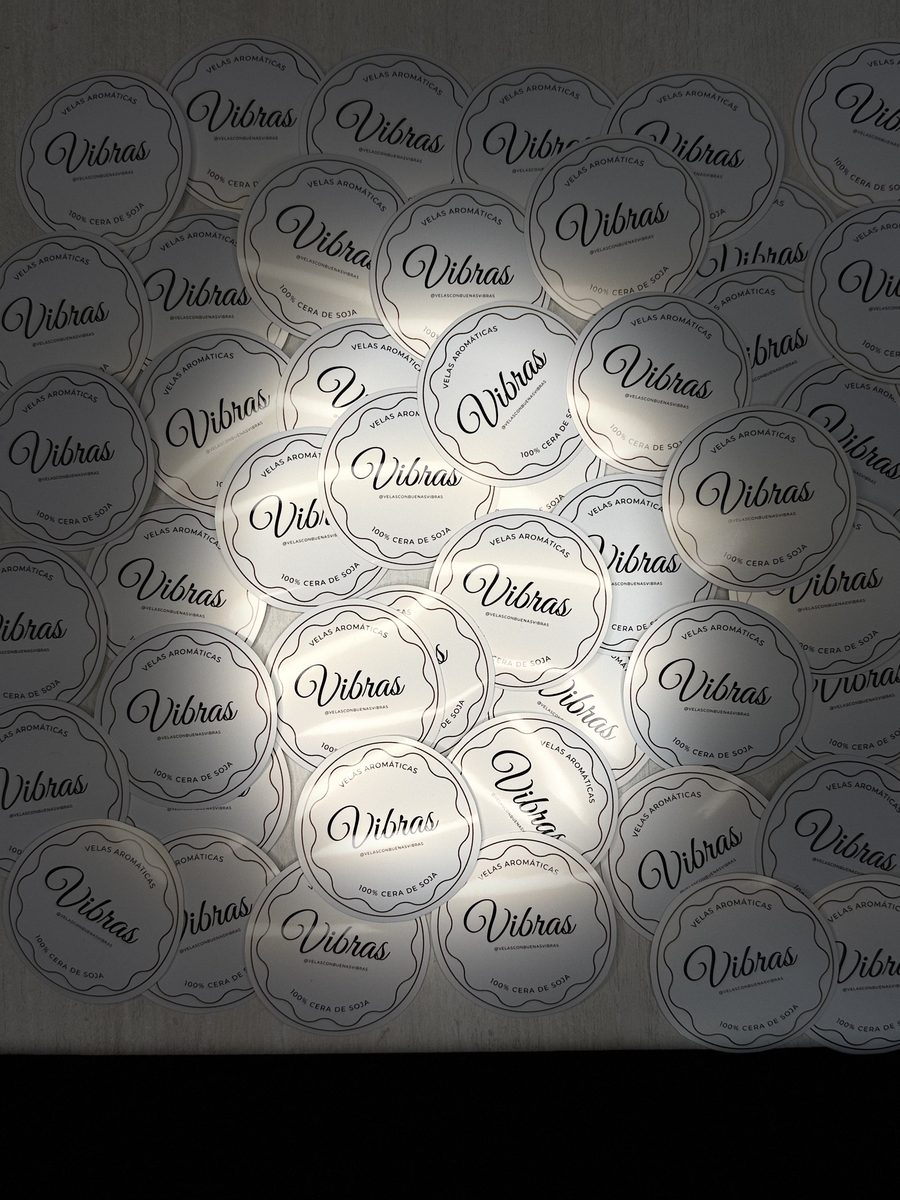 Stickers de marca personalizados