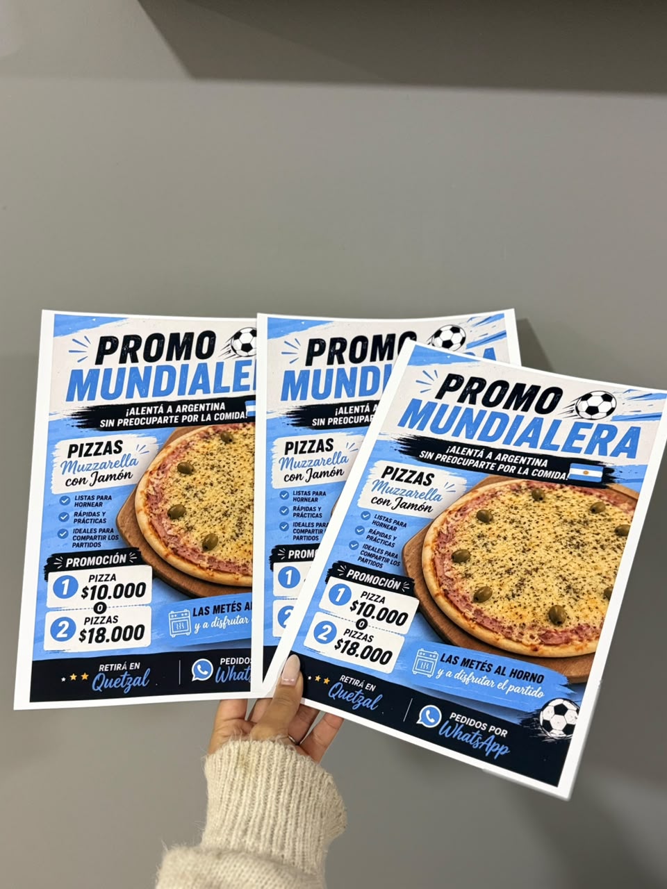 Flyer Promo Mundialera pizzas