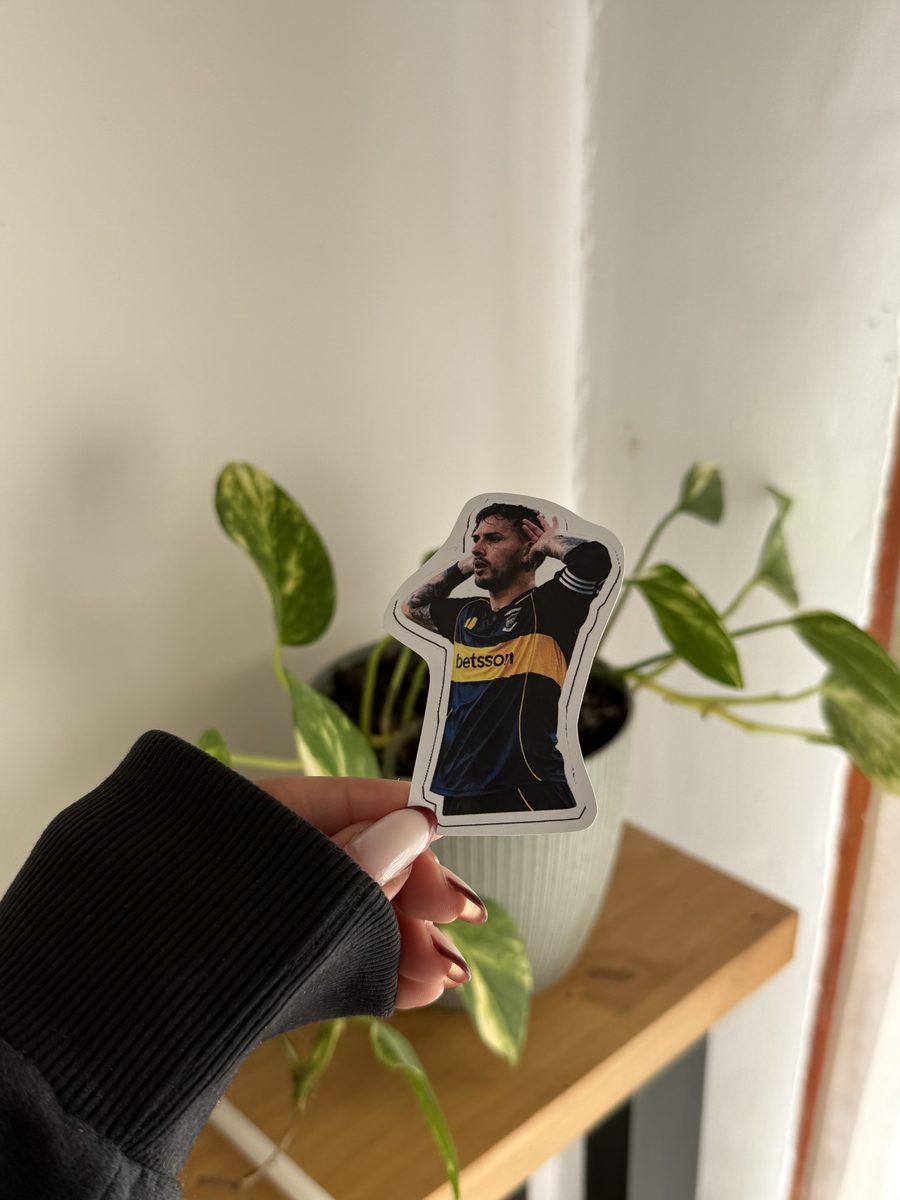 Sticker jugador de fútbol