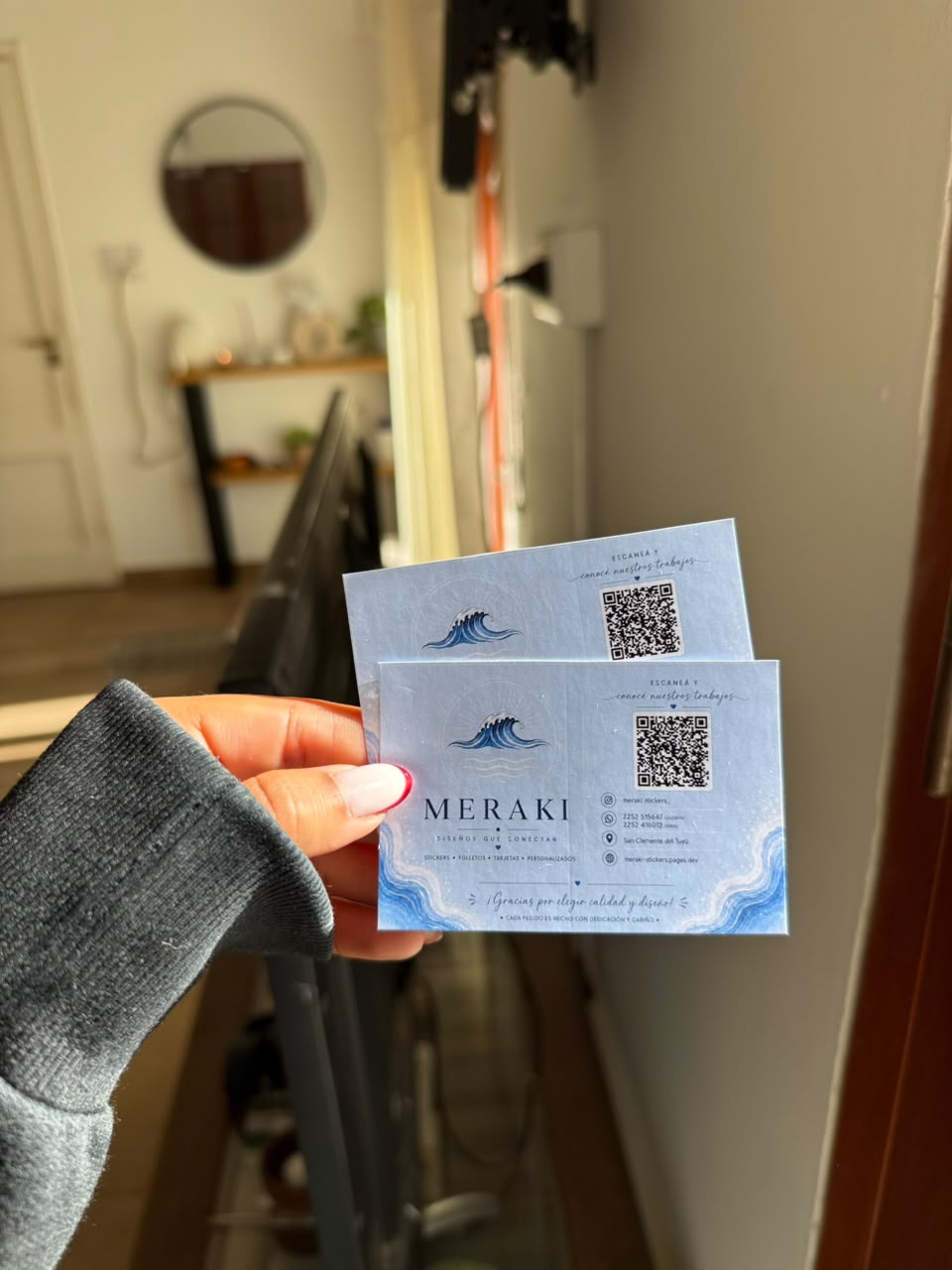 Tarjeta personal Meraki Stickers